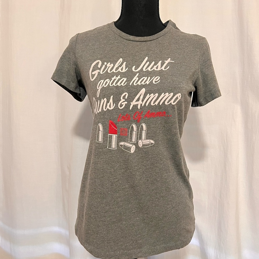 5.11 Tactical Grey Printed Interior Label Tee